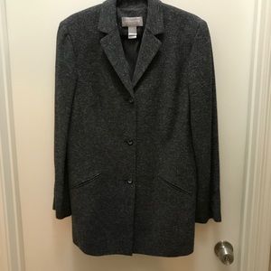 Liz Claiborne Gray Tweed Blazer Size 14